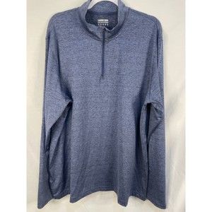 Land's End Outfitters XL Unisex Rapid Dry Space Dye Quarter Zip Pullover Shirt